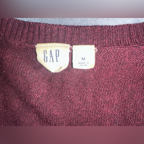 GAP Deep Red Knit Cardigan - Picture 5 of 6